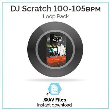DJ Scratch Loop Pack 100bpm-105bpm Volume